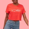 تيشيرت أحمر قصير  LOVELY
